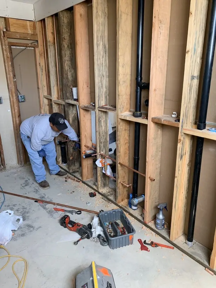 Commercial rough-in plumbing for Water Heater Replacement in Warrenton